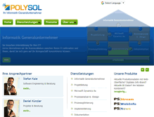 Tablet Screenshot of polysol.com